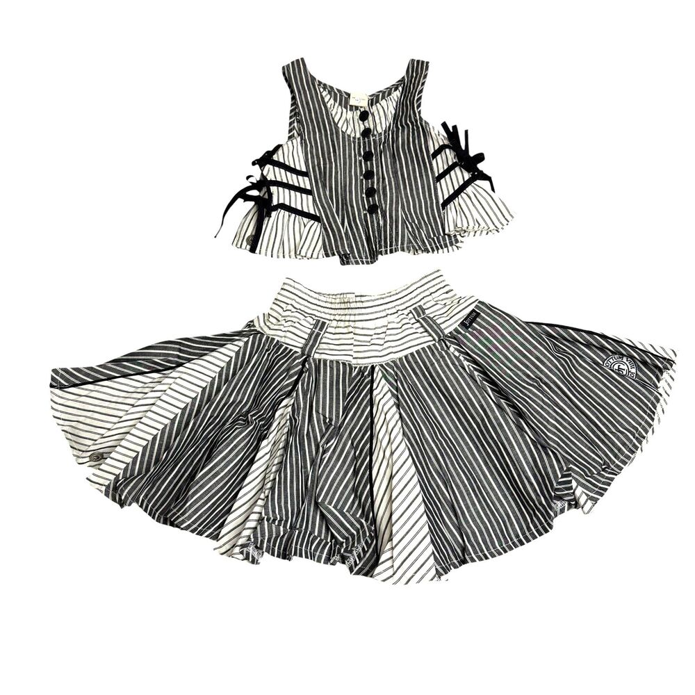 Jottum Trixy Edelijn Skirt Set Top Twirl Stripe 104 110 US 4 5 NWT